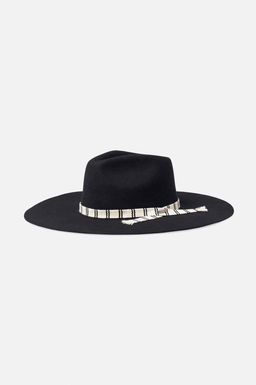 Brixton Leigh Felt Fedora Fedoras Dame Sort | 4962BIVLR