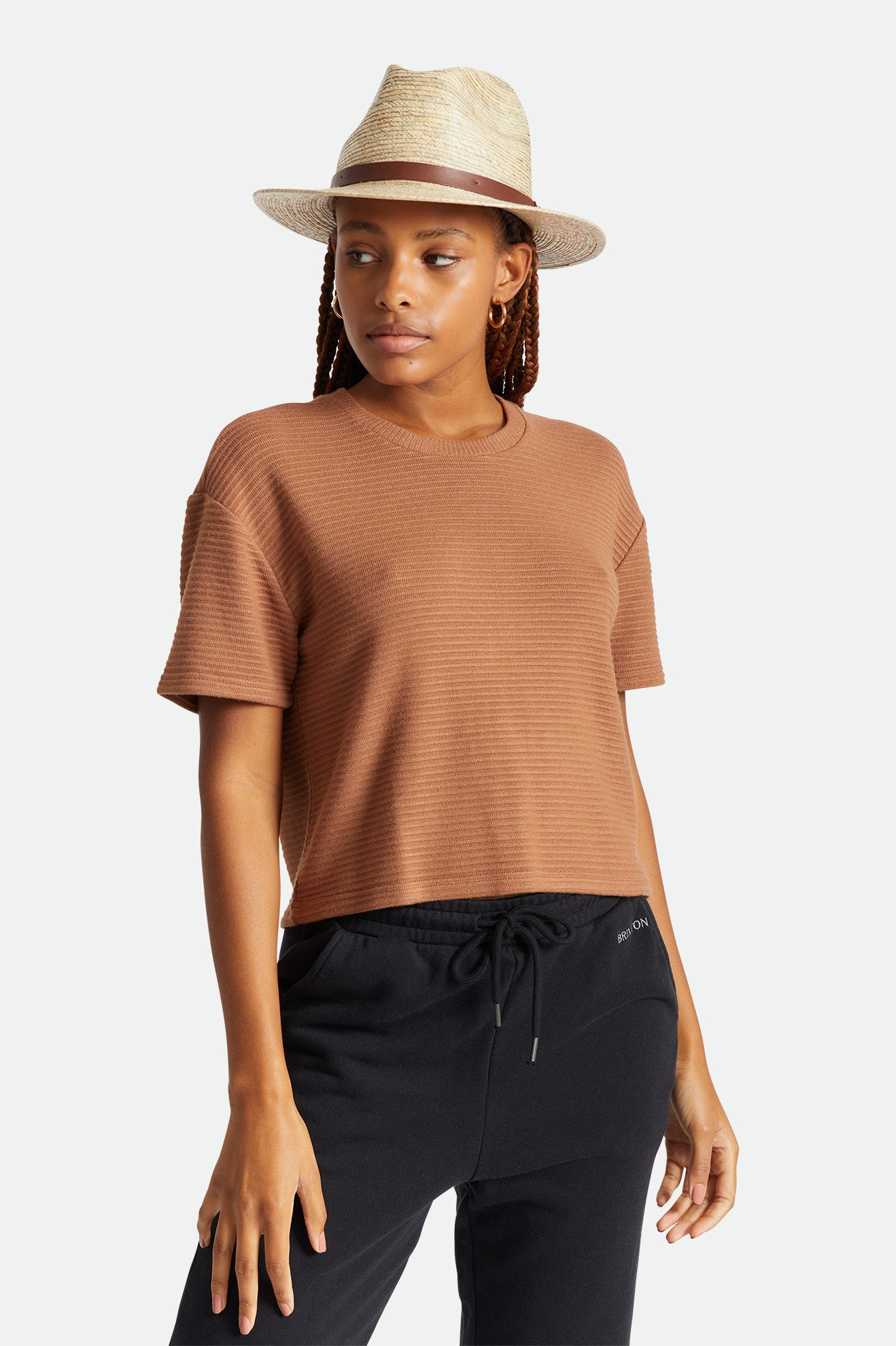 Brixton Messer Fedora Stråhatte Dame Beige | 2574IAWMJ