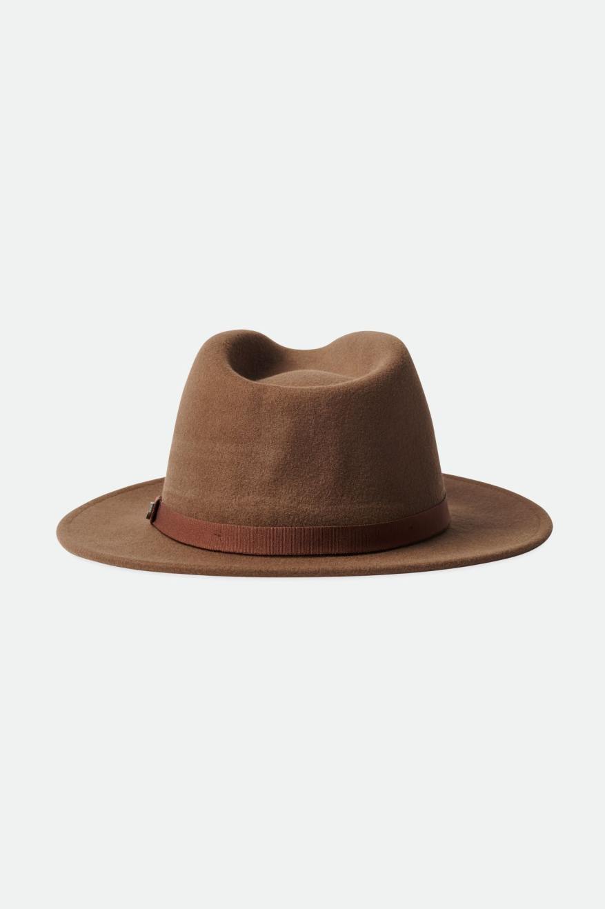 Brixton Messer Packable Fedora Fedoras Dame Brune | 2963LCNWE