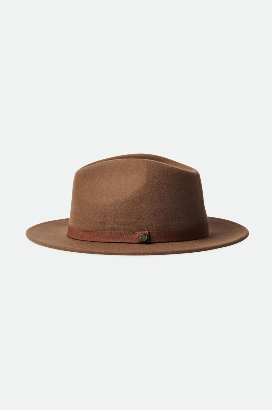 Brixton Messer Packable Fedora Fedoras Dame Brune | 2963LCNWE