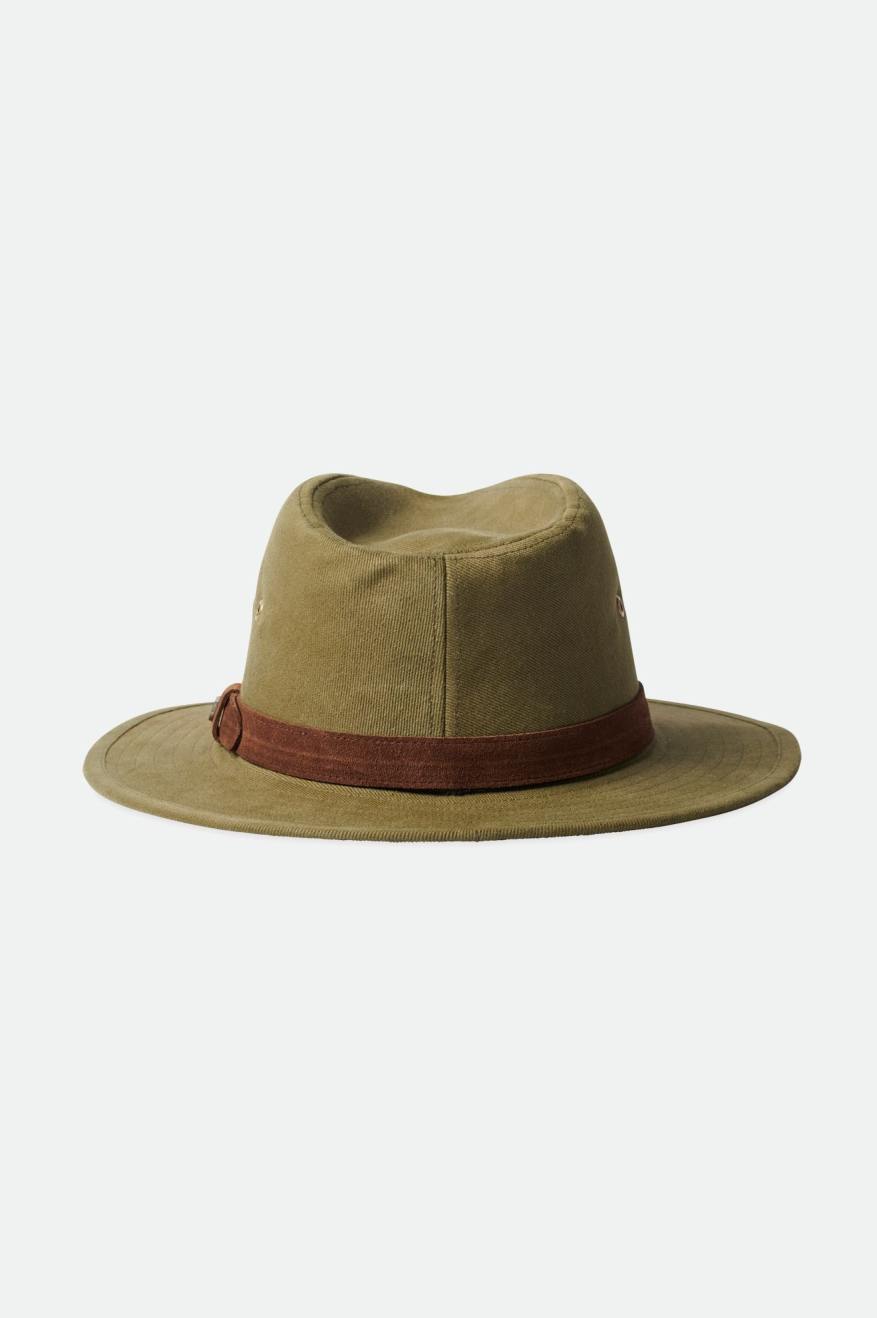 Brixton Messer Utility Adventure Fedora Fedoras Dame Olivengrøn | 0891ITRMF