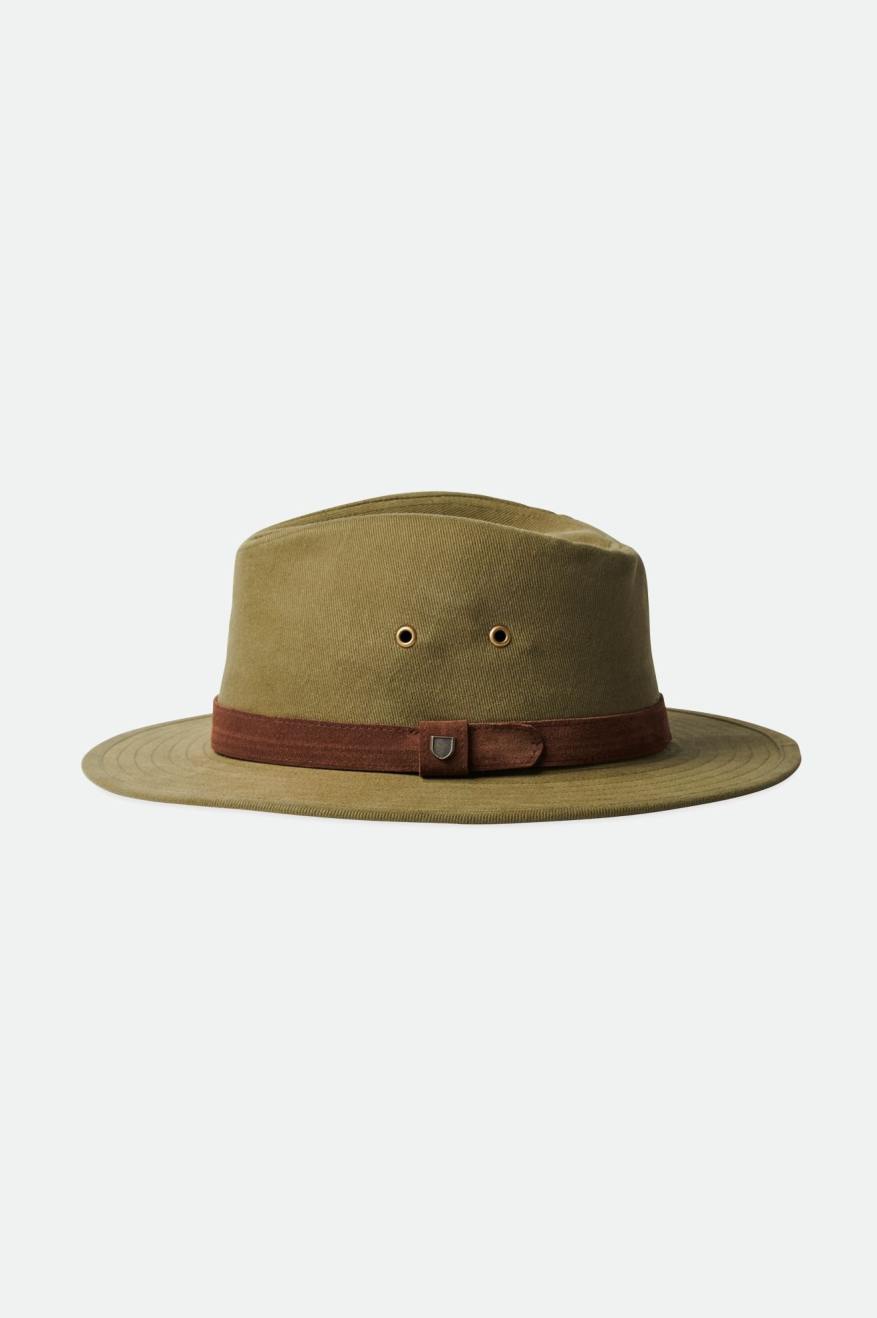 Brixton Messer Utility Adventure Fedora Fedoras Dame Olivengrøn | 0891ITRMF