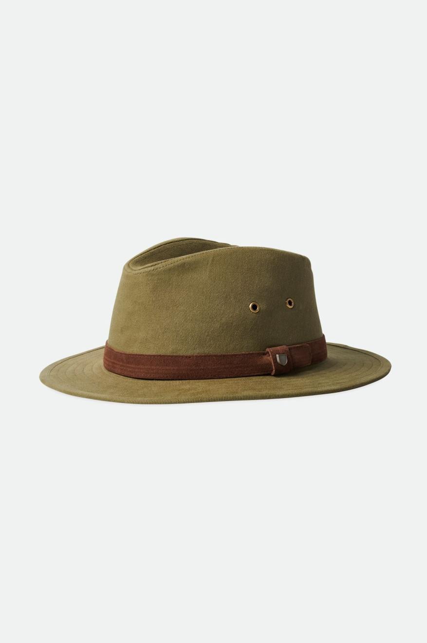 Brixton Messer Utility Adventure Fedora Fedoras Dame Olivengrøn | 0891ITRMF