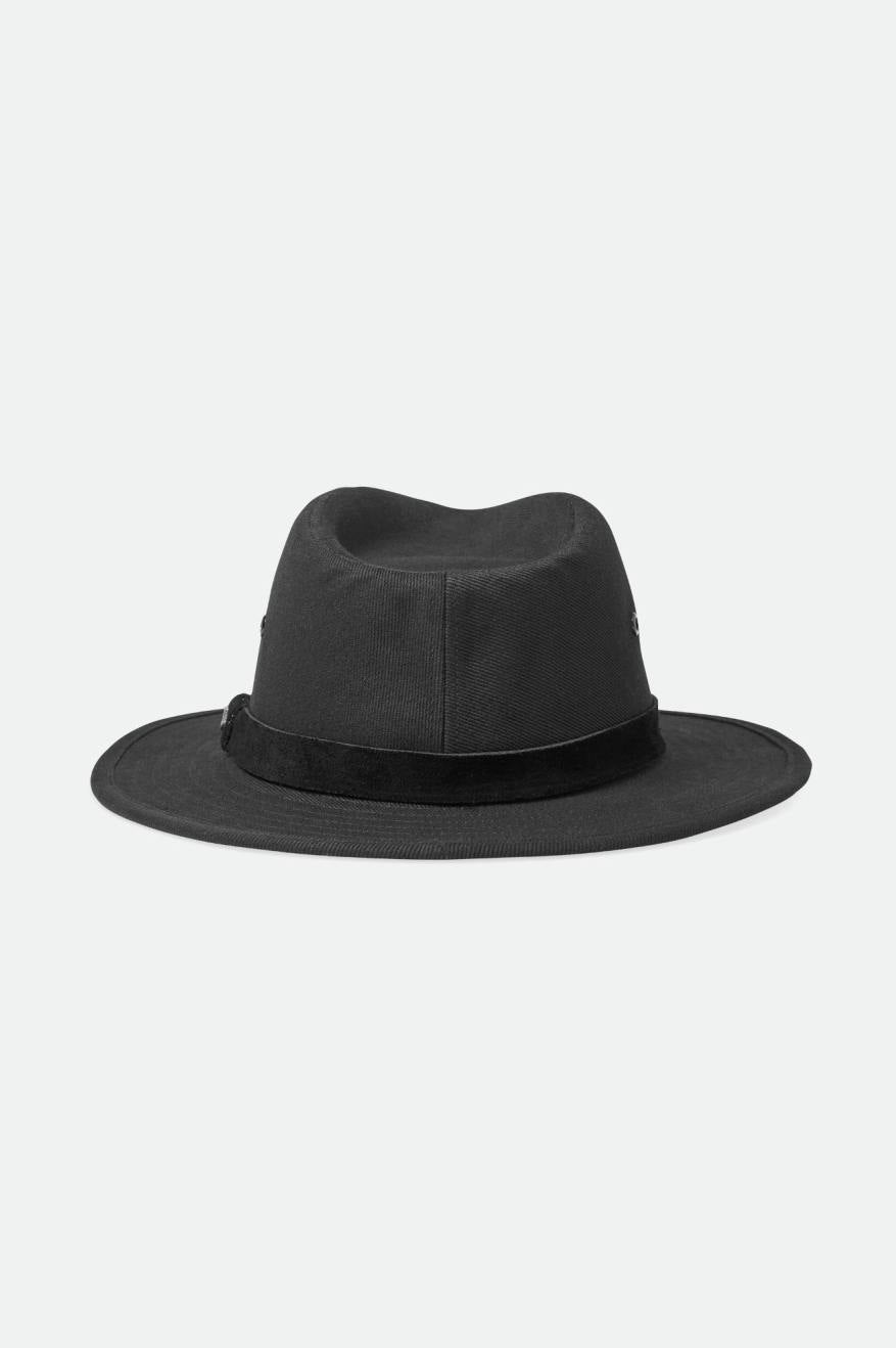 Brixton Messer Utility Adventure Fedora Fedoras Dame Sort | 2175XPJEN