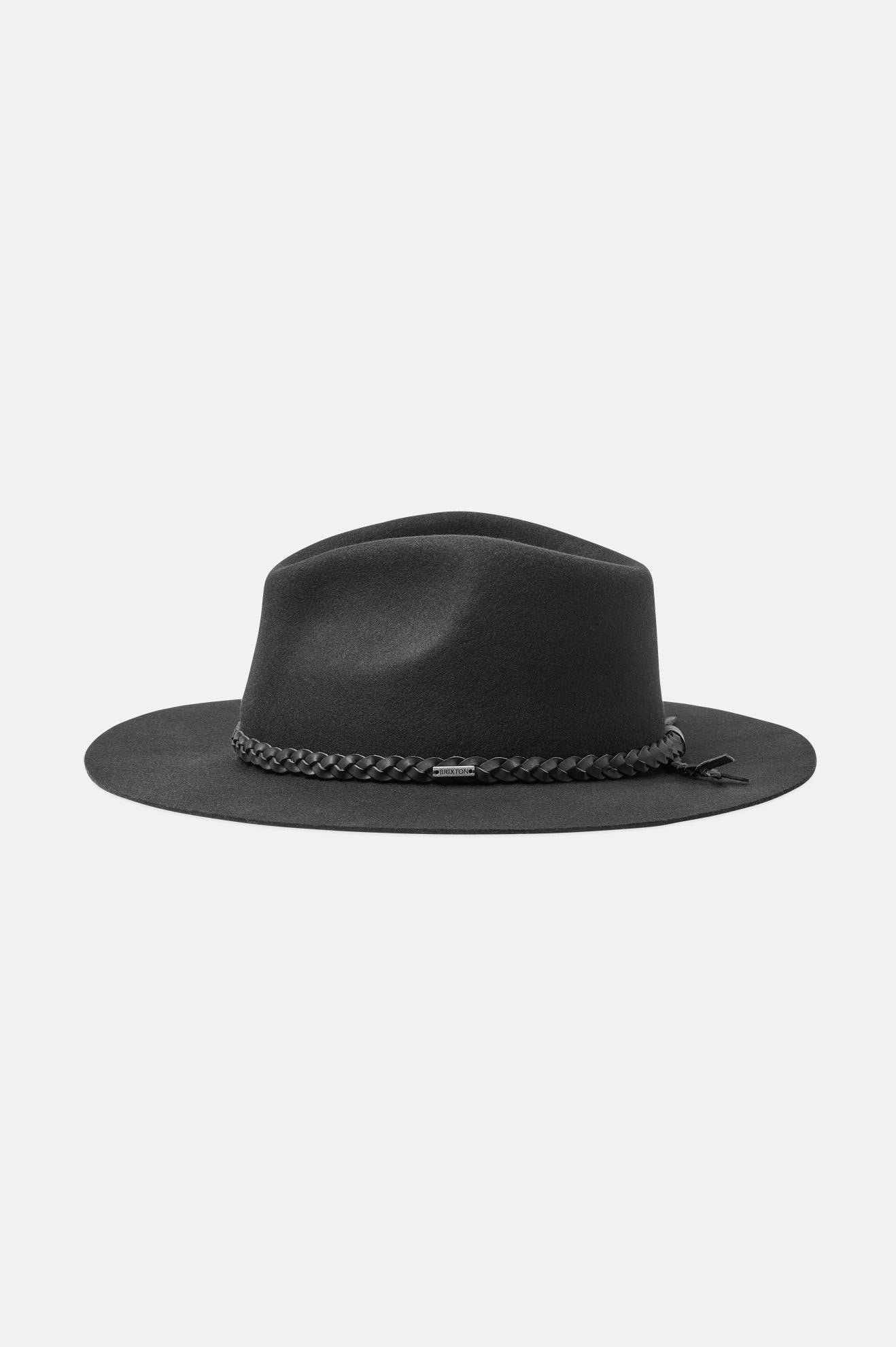 Brixton Messer Western Fedora Fedoras Dame Sort | 6540ICSJY