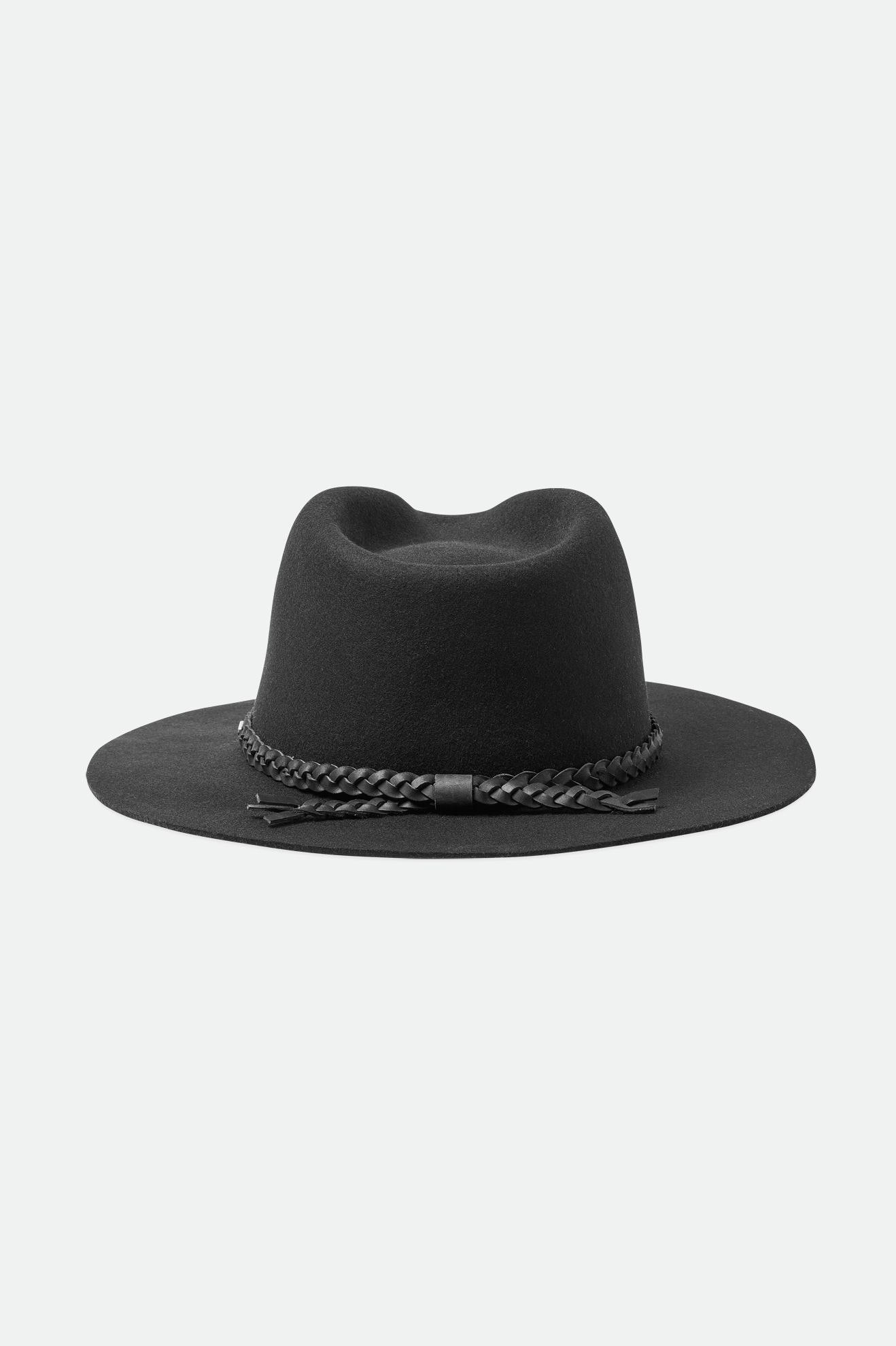 Brixton Messer Western Fedora Fedoras Dame Sort | 6540ICSJY