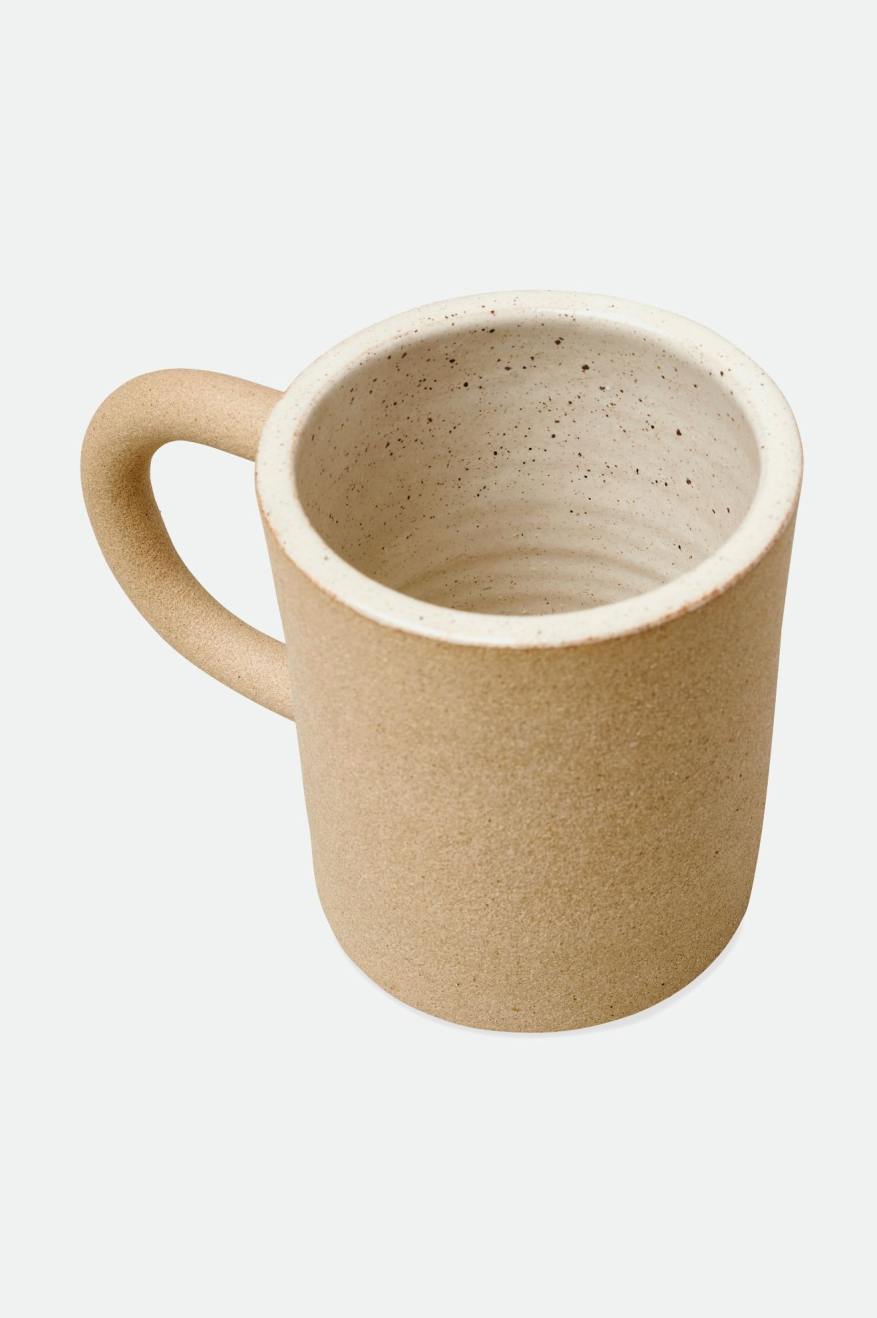 Brixton O-M Hand Crafted Keramisk Mug Accessories Unisex Beige | 5726RFKUE