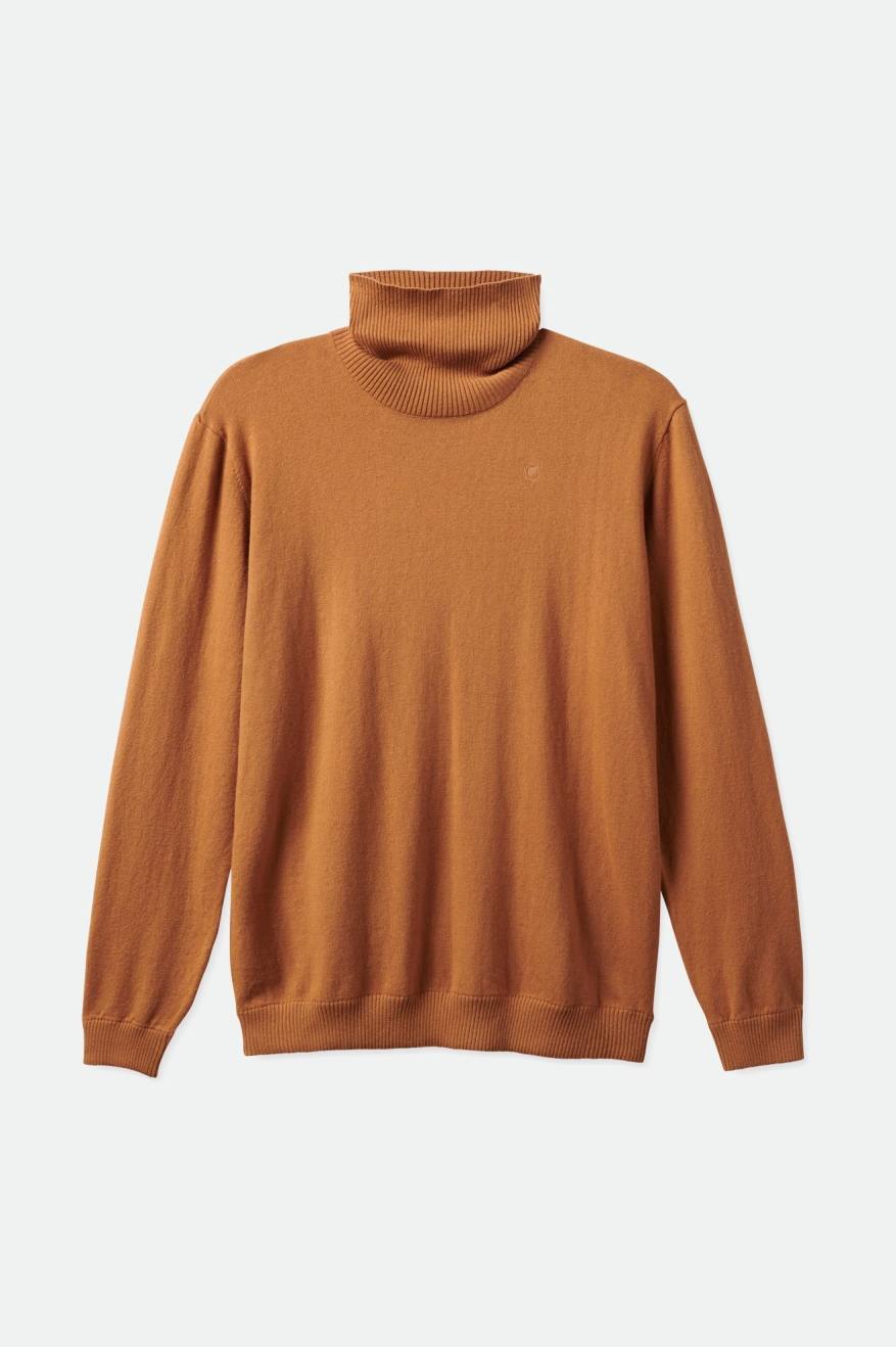 Brixton Reserve Cashmere L/S Turtleneck Strikkevarer Herre Brune | 7603LBKUA