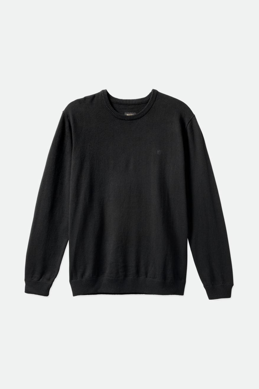 Brixton Reserve Cashmere Sweater Strikkevarer Herre Sort | 8609RLKUF