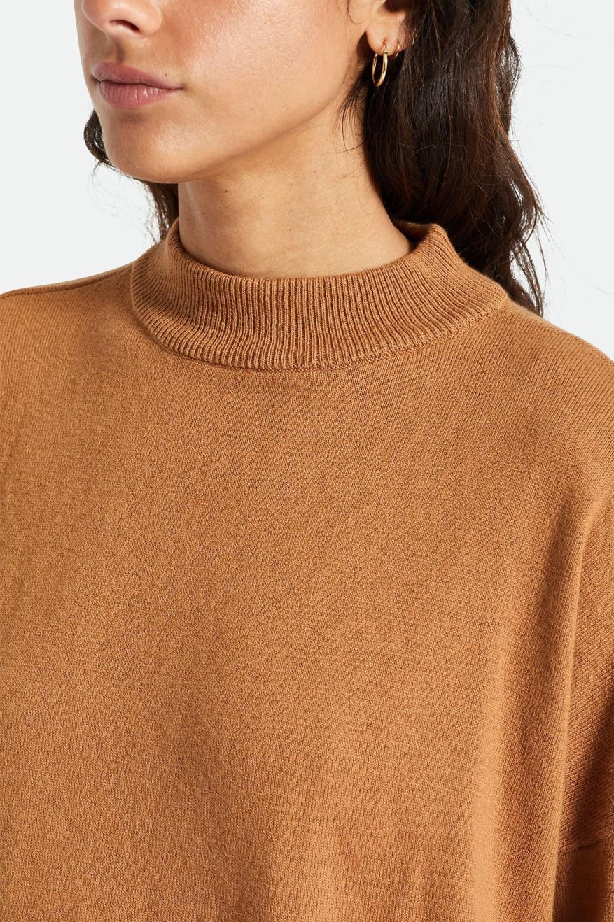 Brixton Reserve Oversized Cashmere Sweater Toppe Dame Orange | 3986ECIFS