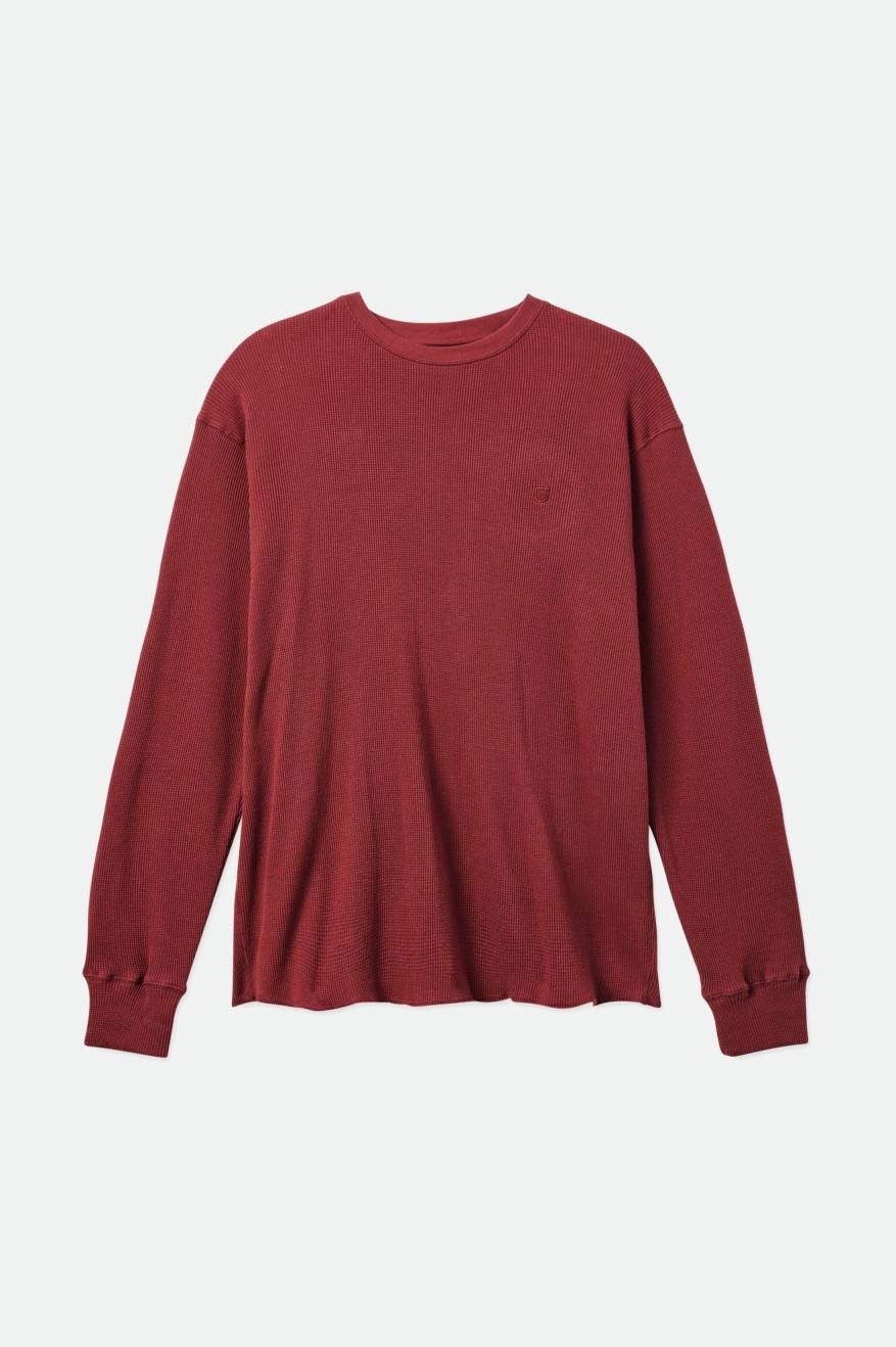 Brixton Reserve Thermal L/S Strikkevarer Herre Rød | 4809VSYJP