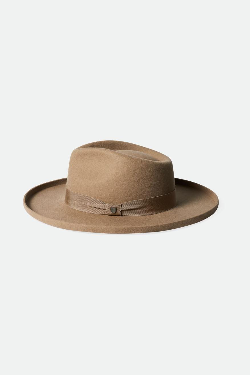 Brixton Victoria Felt Fedora Fedoras Dame Brune | 1308YHWBI