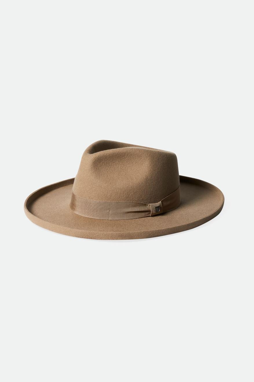 Brixton Victoria Felt Fedora Fedoras Dame Brune | 1308YHWBI