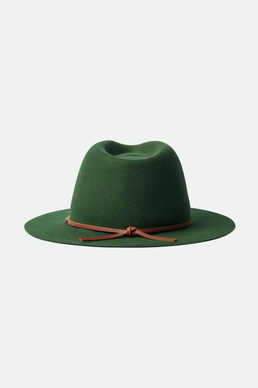 Brixton Wesley Packable Fedora Fedoras Dame Grøn | 4852ZQFNM