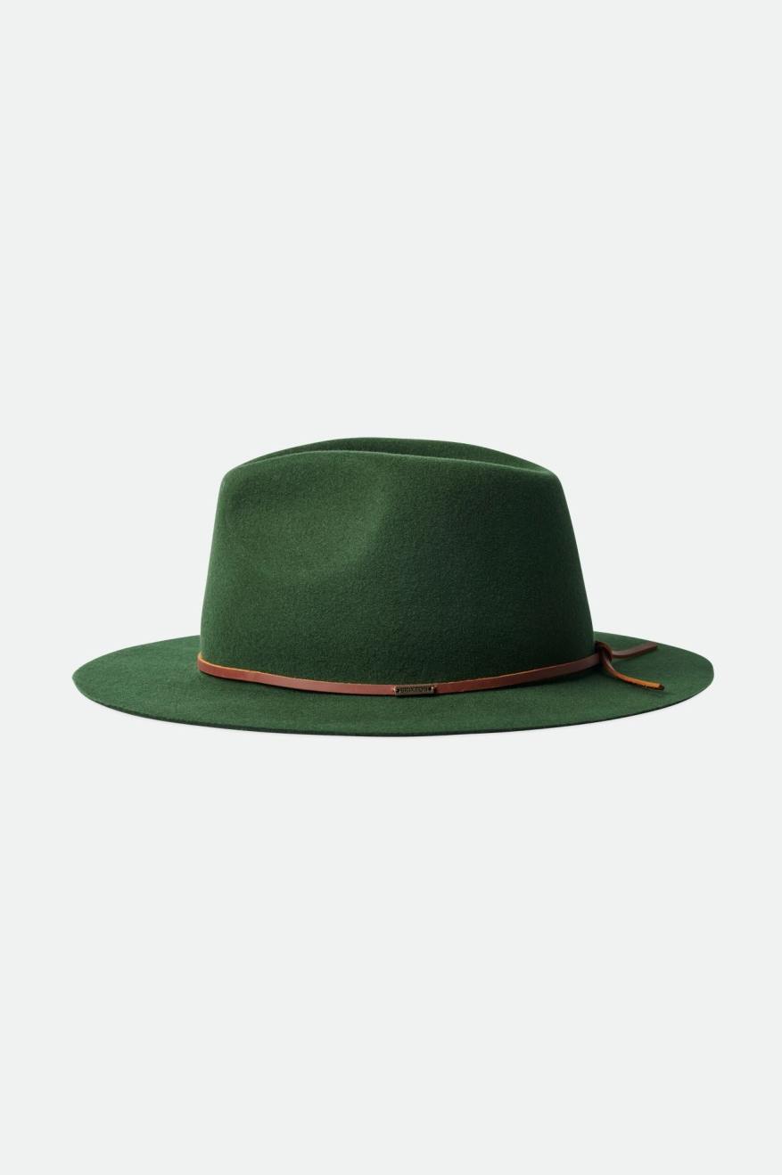 Brixton Wesley Packable Fedora Fedoras Dame Grøn | 4852ZQFNM