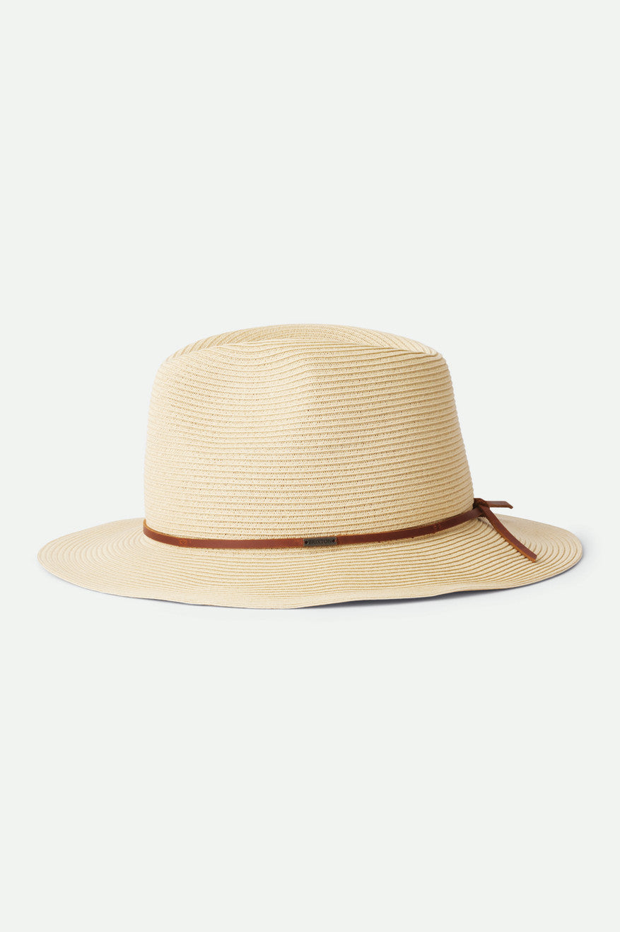 Brixton Wesley Packable Fedora Stråhatte Dame Brune | 8612RBOTH