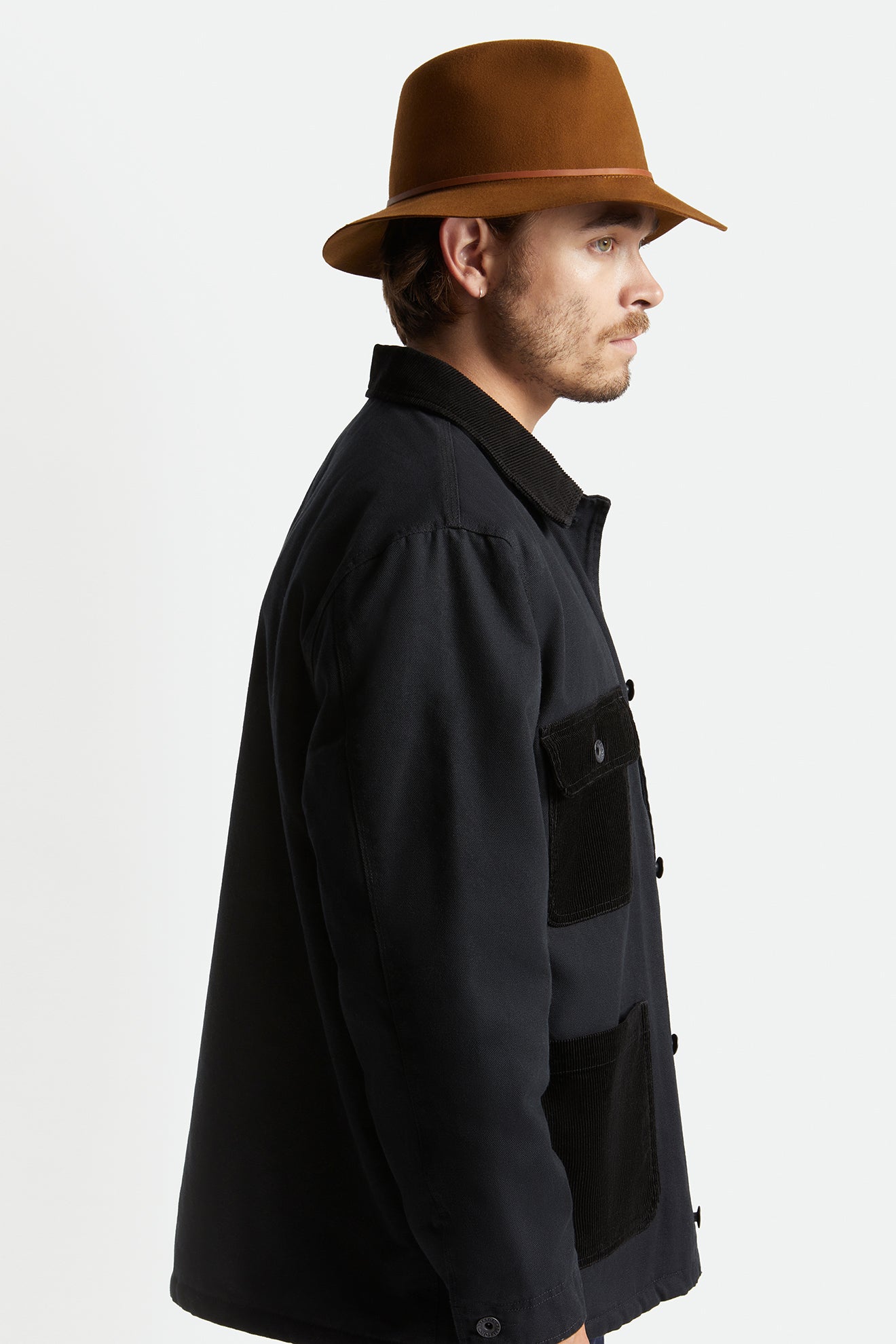 Brixton Wesley Packable Fedoras Herre Kaffe | 0764ZXHPC