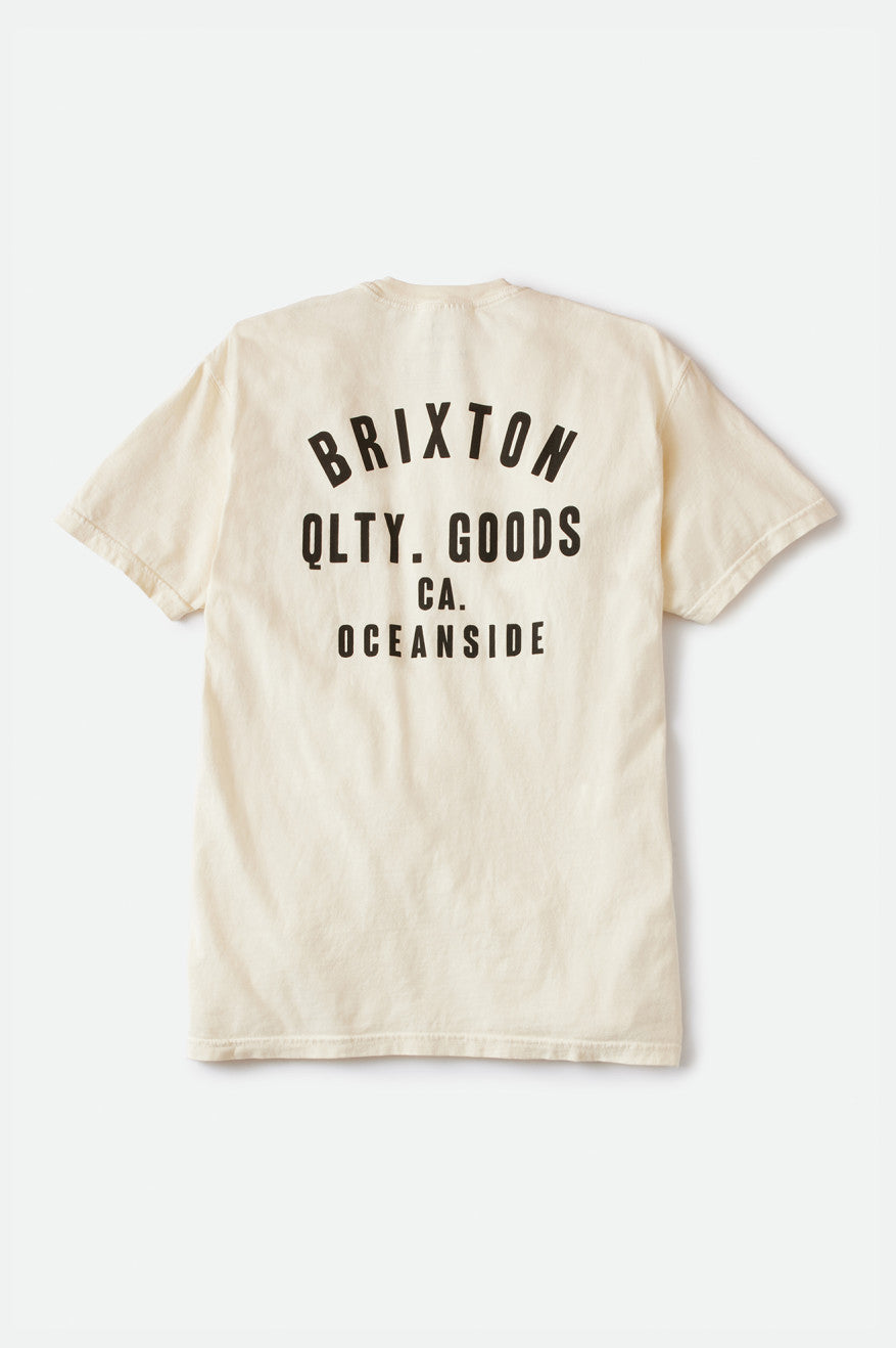 Brixton Woodburn Oceanside S/S Standard Toppe Herre Hvide Sort | 7643GSFRI