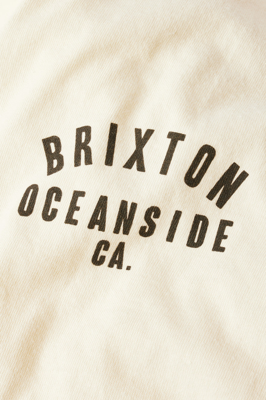 Brixton Woodburn Oceanside S/S Standard Toppe Herre Hvide Sort | 7643GSFRI