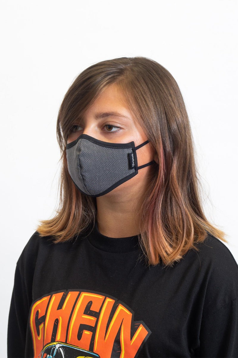 Brixton Youth Antimicrobial Maske Unisex Sort | 6402MGIFZ