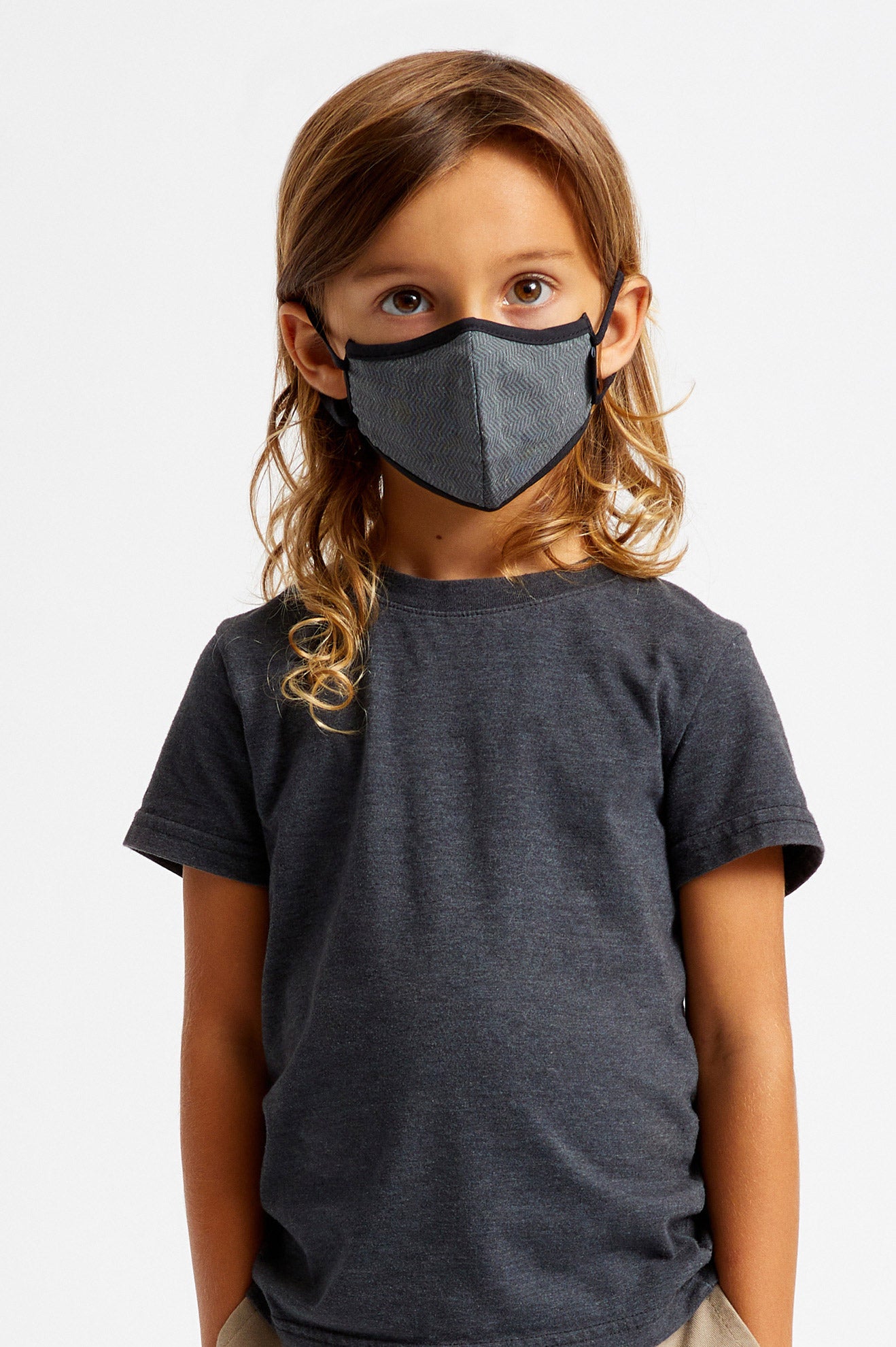 Brixton Youth Antimicrobial Maske Unisex Sort | 6402MGIFZ