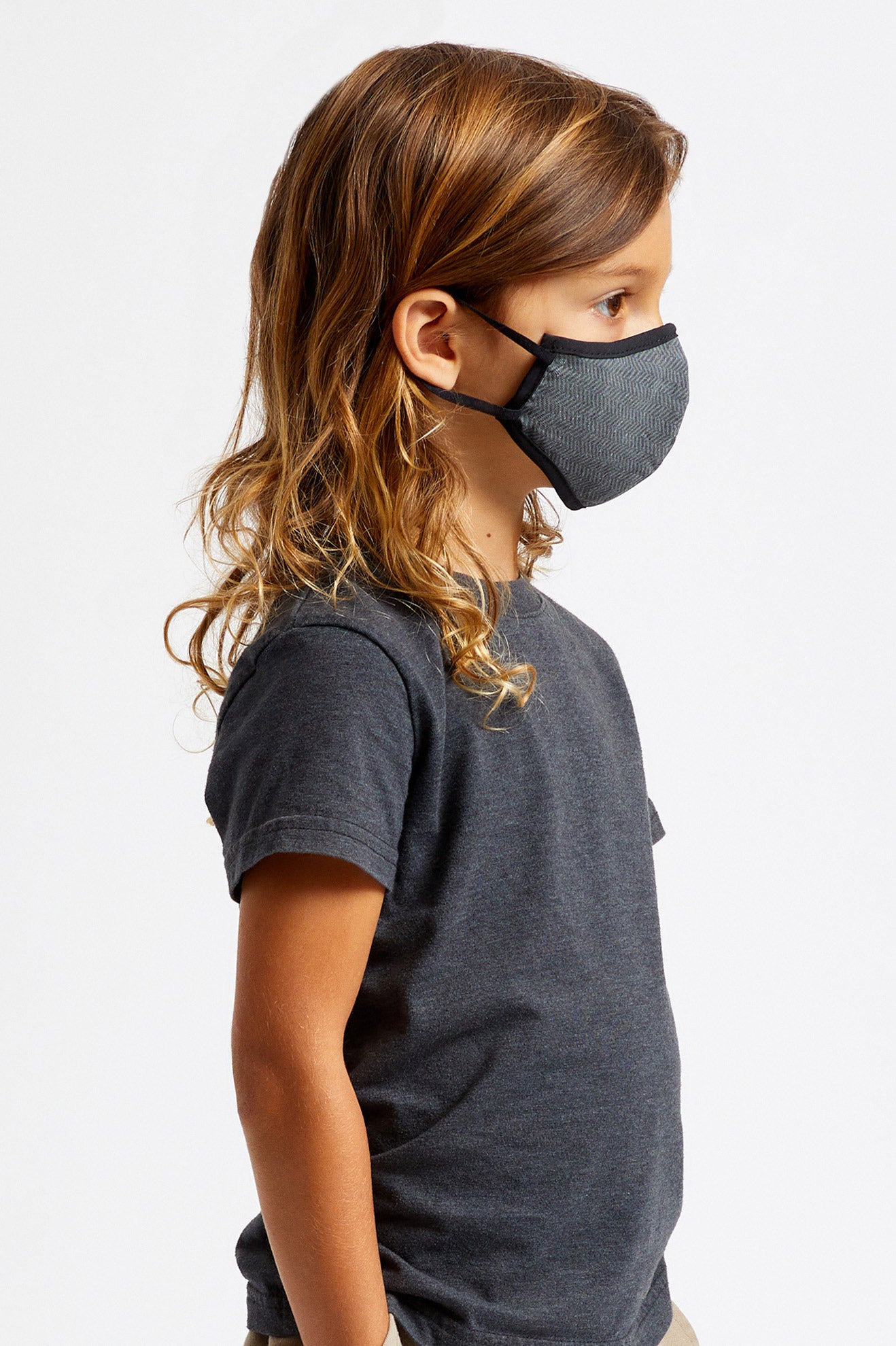 Brixton Youth Antimicrobial Maske Unisex Sort | 6402MGIFZ