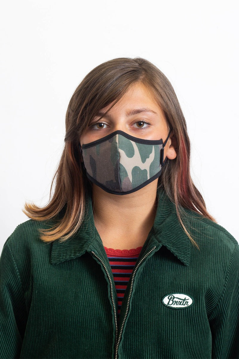 Brixton Youth Antimicrobial Maske Unisex Camo | 6982XDGYM