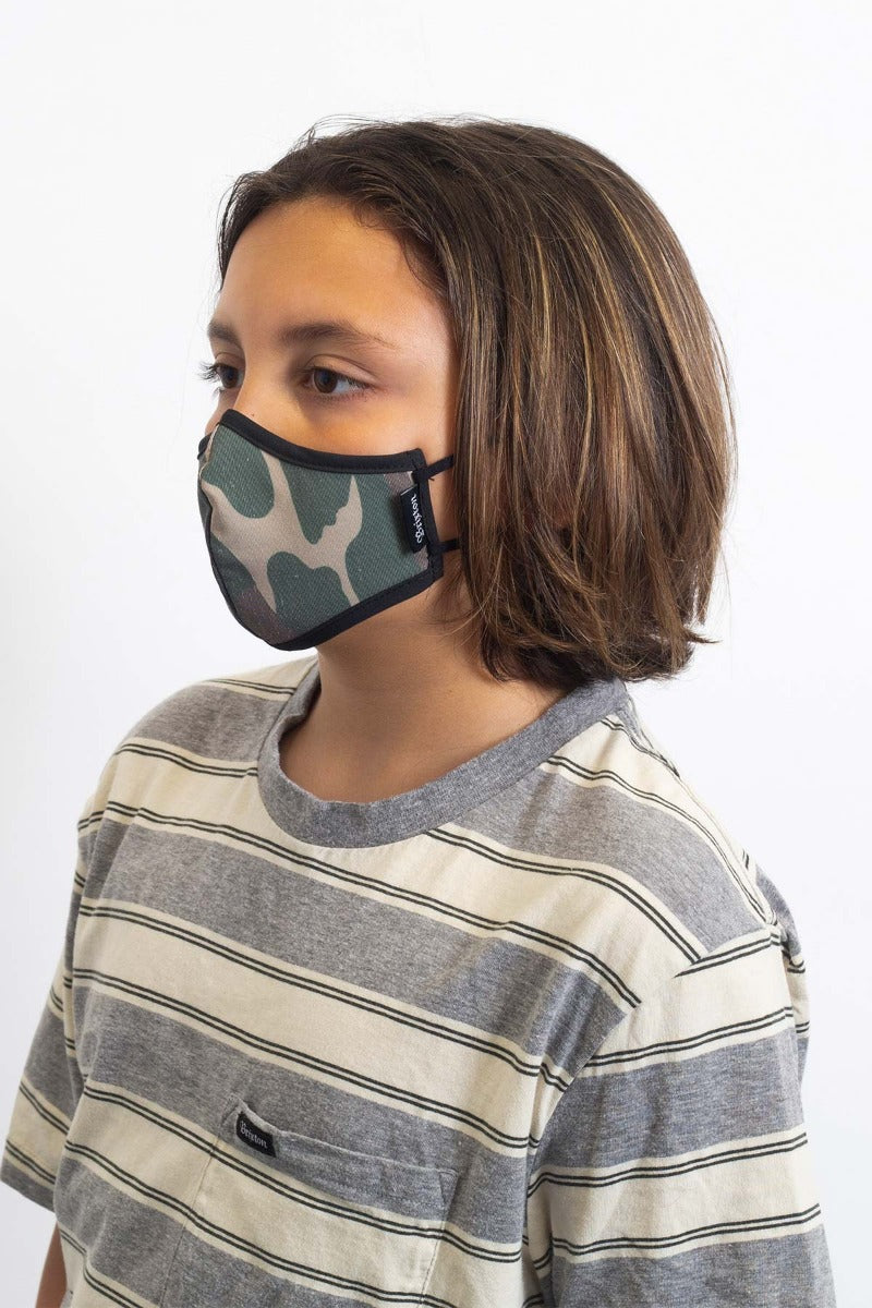 Brixton Youth Antimicrobial Maske Unisex Camo | 6982XDGYM