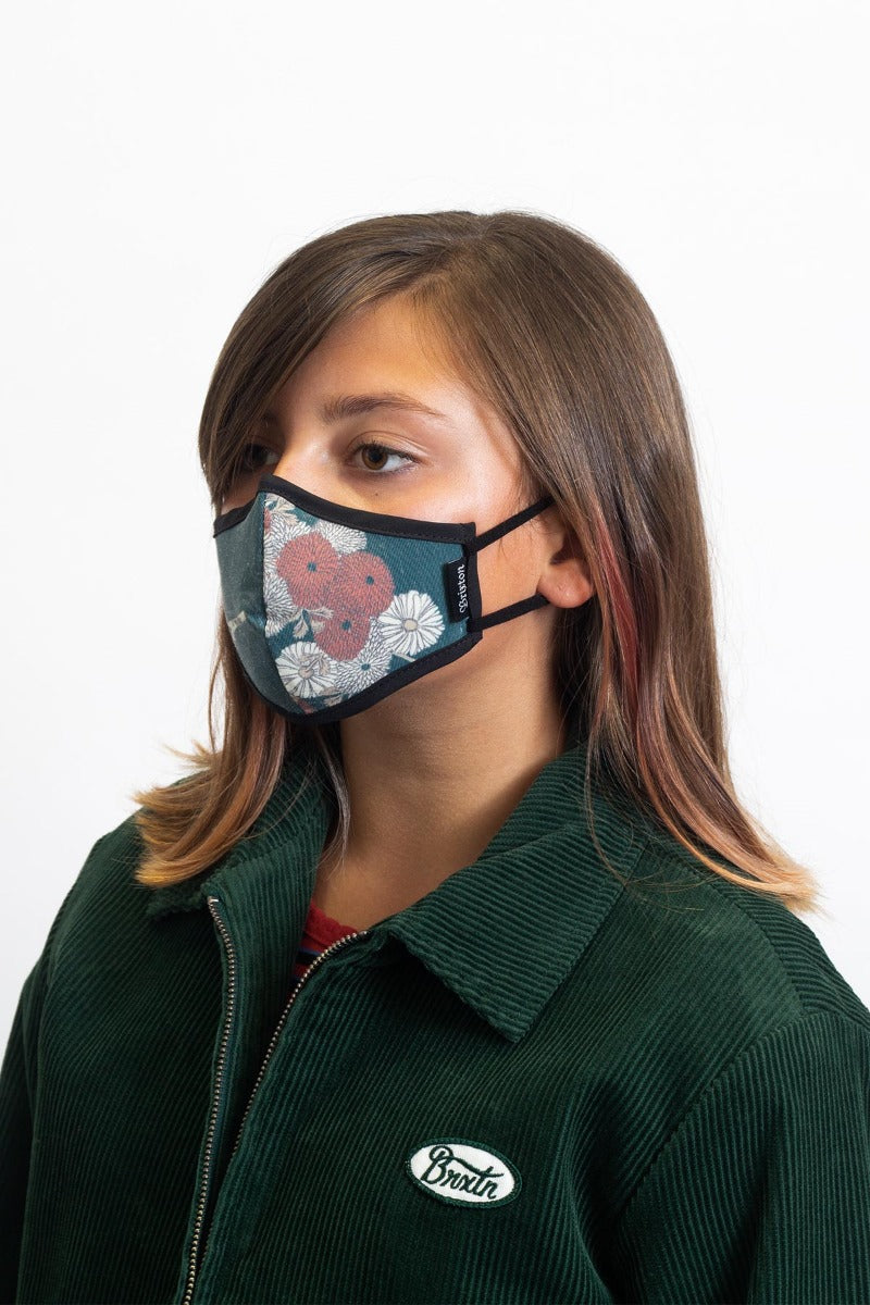 Brixton Youth Antimicrobial Maske Unisex Grøn | 8654ORNLI