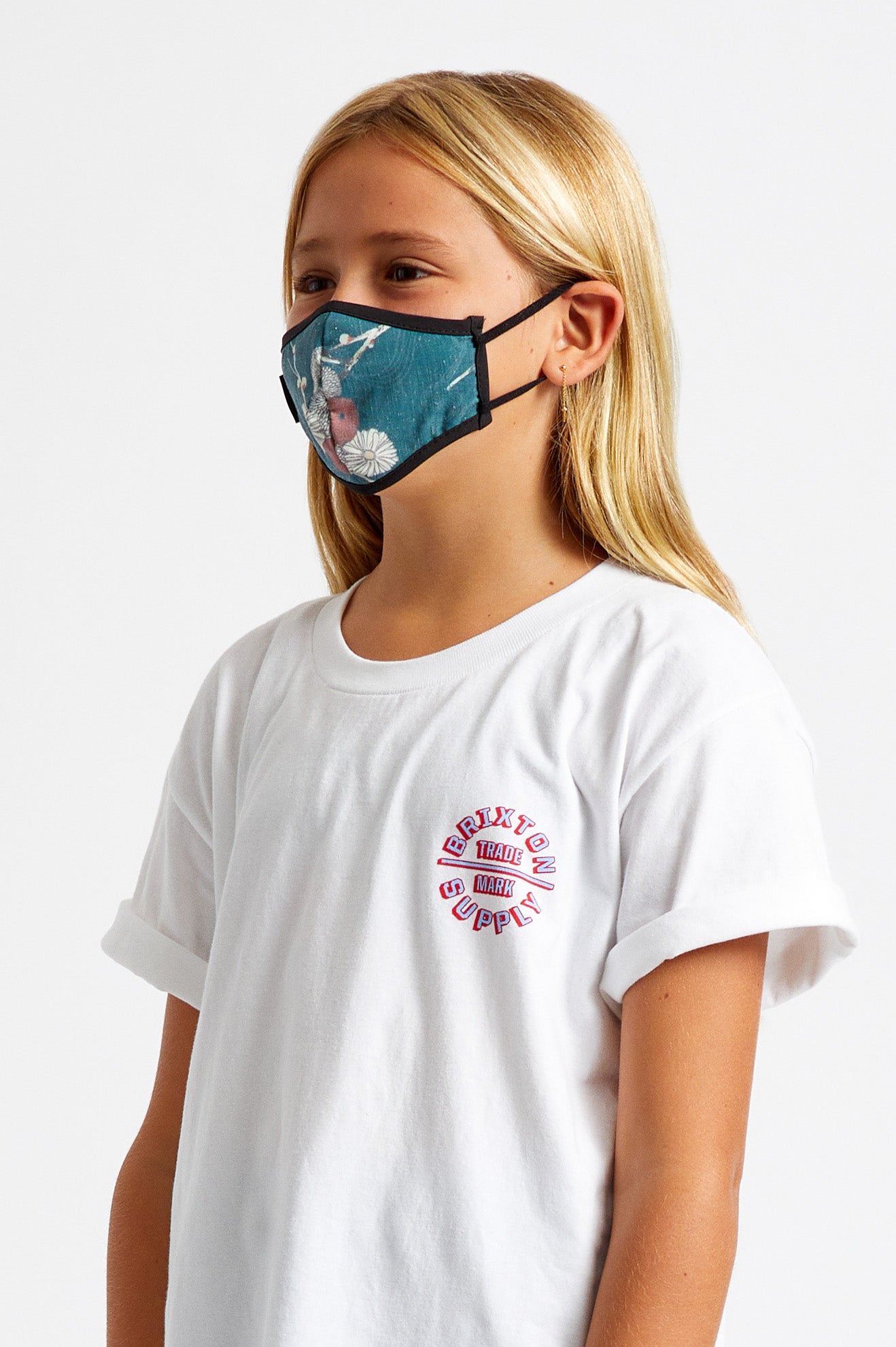 Brixton Youth Antimicrobial Maske Unisex Grøn | 8654ORNLI